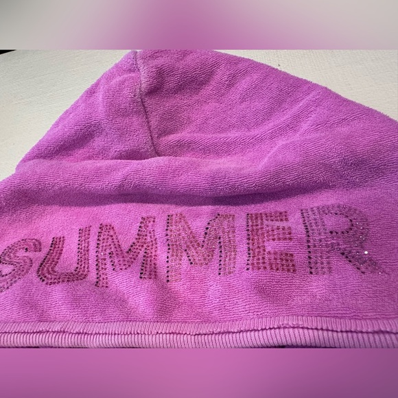Butter- Pink Terry Cloth Bathing Suit Cover Up - Picture 2 of 11